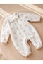 Gots Certified Fabric 100% Cotton Muslin Floral Natural Breathable Baby Girl Romper - 2