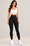 Women's Diving Fabric High Waist Gathering Tights – Firming and Stretchy Sports and Casual Tights