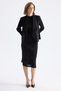 Tasseled Accordion Fabric Maxi Dress Jacket Dress Two-Piece Set