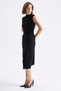 Tasseled Accordion Fabric Maxi Dress Jacket Dress Two-Piece Set - 4