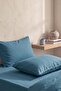 Petrol Blue 100% Cotton 2-Piece Pillowcase 50X70 cm - 4