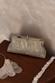 Silver Sparkling Special Design Clutch Bag - Elis - 3