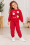 Girl's Floral Printed Top and Bottom Tracksuit Set – 2-Piece Sports Set - 2
