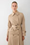 Classic Trench Coat - Beige - 4