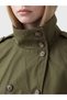 Quality Pieces from Çelebi Store: Dik Roba Collar Belted Loose Fit Women's Trench Coat - 4