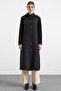 Removable Hooded Jacquard Knitted Fabric Combination Sportswear Black 6929