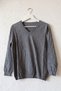 Gray Melange V-Neck Long Sleeve Casual Knitwear Sweater with Ribbed Collar and Lurex Stripes on the Sleeves 59 56 - 2
