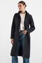 Hooded Thin Quilted Coat with Thin Plush Detail on the Inside Black 6938 - 6