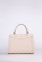 Quilted Leather Shoulder Bag Cream