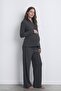 Urban Corduroy Fabric Half-Zip Maternity and Postpartum Tracksuit Set - 4