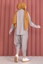 Comfortable Fit Shalwar Trouser Suit Dark Stone - 5