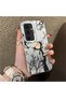 Samsung Galaxy S25 Fe Compatible Dry Tree and Full Moon Art Case, Shock Absorbing Structure