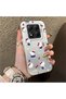 Poco X7 Compatible Cute Cartoon Cat Style Case, Shock-Absorbing Structure, Matte Texture