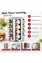 16 Jar Rotating Spice Rack Carousel Stainless Steel Seasoning Organizer with 16 Spice Jars, Space-Saving Tower Rack for Kitchen Countertop - 7