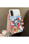 Samsung Galaxy S20 Fe 4G/5G Compatible Cute Cartoon Cat and Mouse Case, Shock Absorbing Structure, Matte Texture