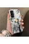 Samsung Galaxy A55 Compatible Dry Tree and Full Moon Art Case, Shock-Absorbing Structure