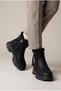 Women'S, Zippered, Thick Soled, Fur Lined, Winter Boots - 6