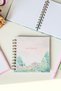 15X15 cm Square Copper Spiral Striped Notepad / School Notebook Pastel Dreams - 5