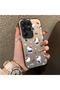 Cute Cartoon Cat Style Case Compatible with Samsung Galaxy S25 Ultra, Shock-Absorbing Structure, Matte Texture