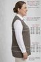Women's Knitwear Plus Size Seasonal Mother's Vest (75 Cm.) - Basenden Wide Flexible Accordion Knit - Comfortable Fit with Buttons - 3