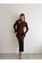 Ribbed Knit Dress with Waist Detail