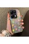 Redmi Note 14S Compatible Colorful Flower and Butterfly Case, Shock-Absorbing Structure, Matte Texture