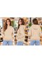 Girls' Hooded Oversized Sweatshirt with Kangaroo Pocket - 2