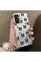 Samsung Galaxy M15 Compatible Stylish Black Bow Full Printed Case, Non-Slip Edge, Anti-Fingerprint