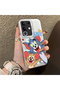 Vivo Y29 4g Compatible Cute Cartoon Cat and Mouse Case, Shock-Absorbing Structure, Matte Texture