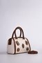 Quilted Leather Hand and Shoulder Bag White - 3