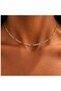 Xuping Necklace Xp Stamped Steel Necklace with Figaro Chain for Women and Men (40 cm Long) (Gift Boxed) - 3