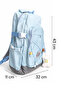 Backpack with Luggage Strap Blue - 9