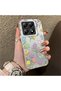 Mi 14t Pro Compatible Colorful Flower and Butterfly Case, Shock Absorbing Structure, Matte Texture