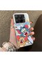 Mi 15t Pro Compatible Cute Cartoon Cat and Mouse Case, Shock-Absorbing Structure, Matte Texture