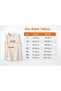 Women's Boat Neck Short Sleeve Bat Sleeve Cotton White Detail Modern Special Design Soft Textured Stylish Burgundy Plus Size Knitwear Blouse - 4