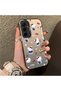 Samsung Galaxy A55 Compatible Cute Cartoon Cat Style Case, Shock-Absorbing Structure, Matte Texture