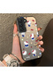 Samsung Galaxy S22 Compatible Cute Cartoon Cat Style Case, Shock-Absorbing Structure, Matte Texture