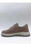 Genuine Leather Smart Lace-Up Mink Color Nubuck Large Size (45-46-47..) Men's Shoes - 3