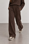 Wide Leg Trousers with Elastic Waist and Front Stitching Detail |   Mkw6811505-1