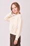 Girl's 8-14 Years Old Pearl Detailed Sweatshirt Cream - 2