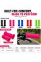 Bicycle Handlebar Grips, Pink Ribbed Rubber Bike Handle Grips, Anti-Slip Comfortable Replacement Grips for Kids Bikes & Bicycles, 1 Pair - 8
