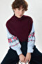 Turtleneck Sweater Sweater Claret Red - 5