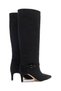 Women's Pointed Toe Thin Heeled Below-The-Knee Boots Stylish and Elegant Design - 3