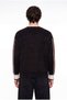 Men's Mchnst Written Crew Neck Knitwear Black - 3