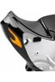Motorcycle Headlight Housing Case, Front Fairing Cover with Amber Side Reflectors, Replacement Headlight Cowl for Electric Bike, E-Bike, Delivery Scooter & Scooter Blue - 4
