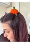 Hand Knitted Amigurumi Pumpkin Clip Buckle Halloween Halloween Autumn Themed Children's Hair Clip - 2