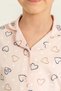 Girl Child 3-14 Years Mother-Daughter Shirt Pajama Set Powder - 4