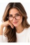 Blue Light Protection Glasses – Brown Patterned Frame, Protective Case, and Cleaning Cloth - 3