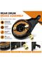 16 Inch E-Bike Front Drum Brake Assembly, Mechanical Front Wheel Brake with Shoes & Springs, Replacement Part for Electric Bicycle - 4