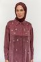 Pullu Dokulu Floş Tunik - 4